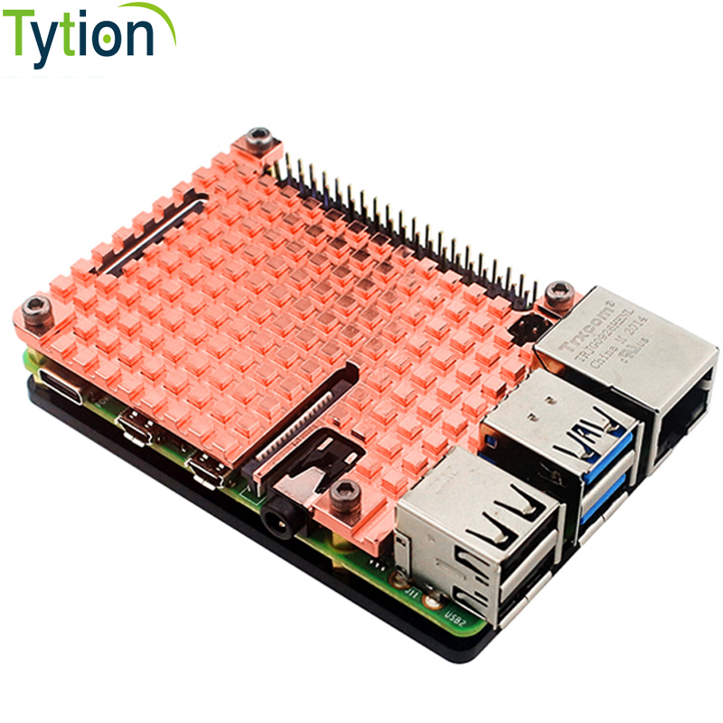 Raspberry Pi 4B Pure Copper He - Pi 4 Case recension och pris