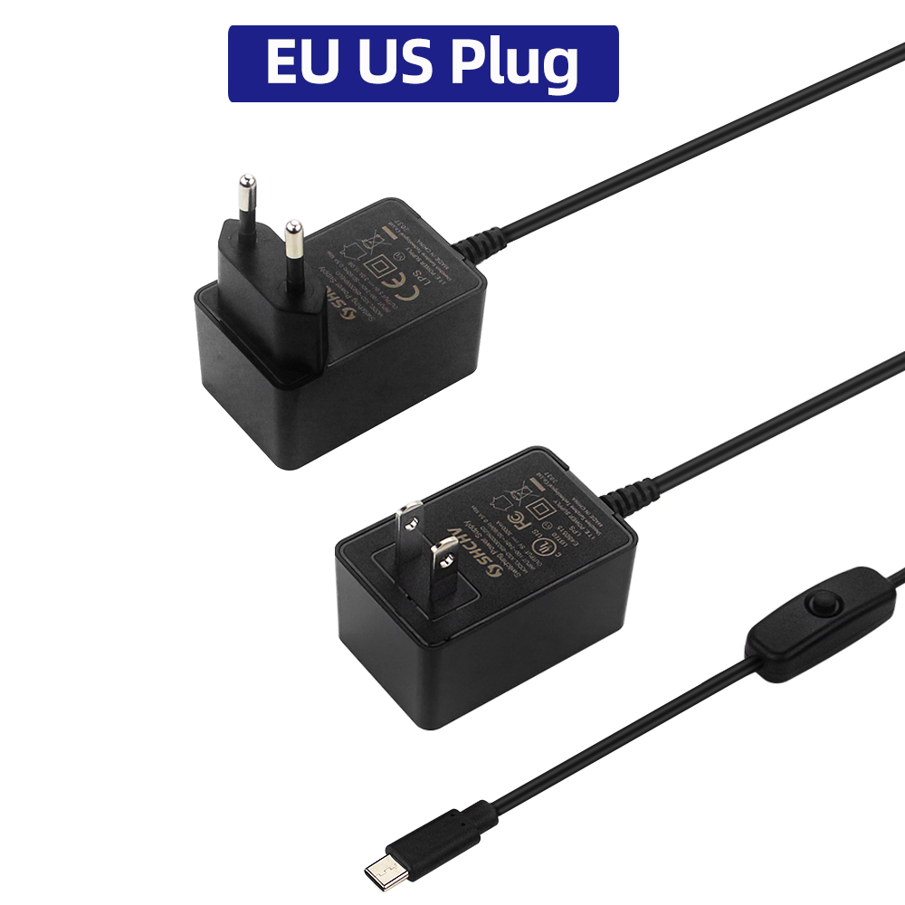 Raspberry Pi 5V 3A Power Suppl - Pi Power Supply recension och pris
