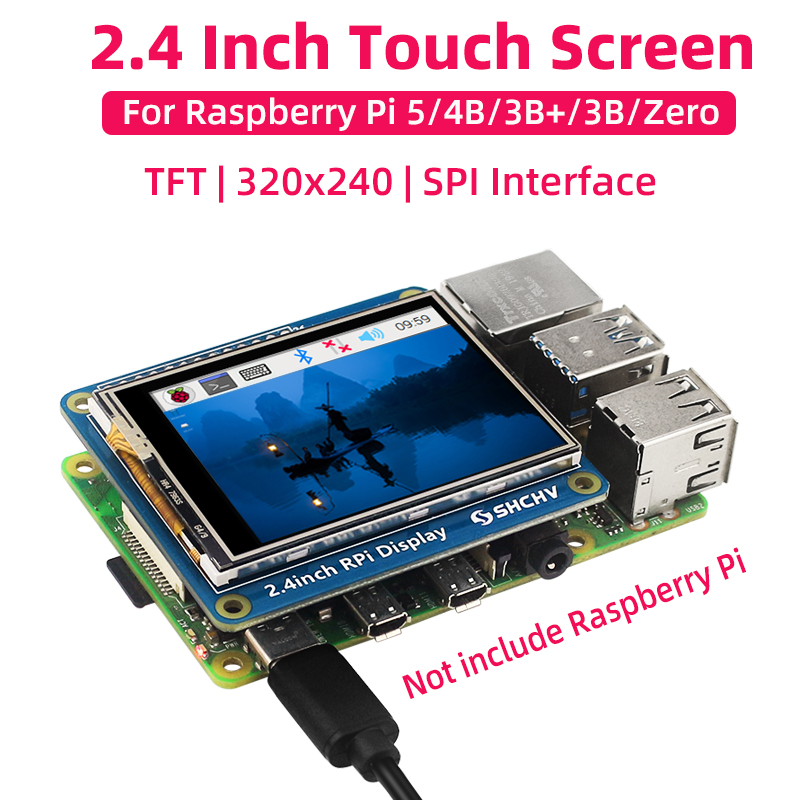 SHCHV 2.4 Inch Touch Screen fo - Pi 5 Case recension och pris