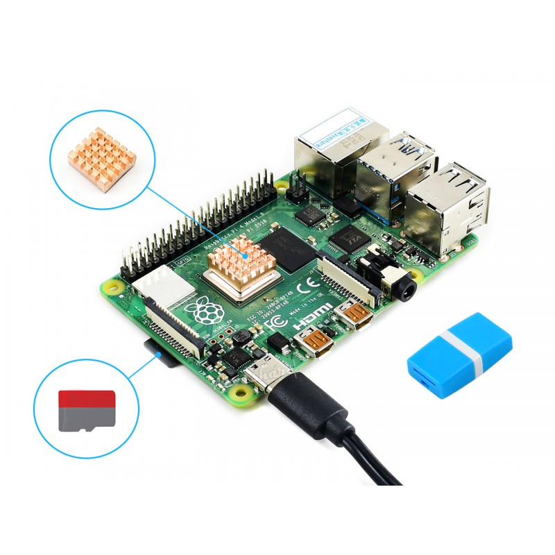 Raspberry Pi 4 Model B Starter - Pi 4 Case recension och pris