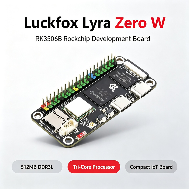 Luckfox Lyra Zero W RK3506B Ro - Pi Zero recension och pris