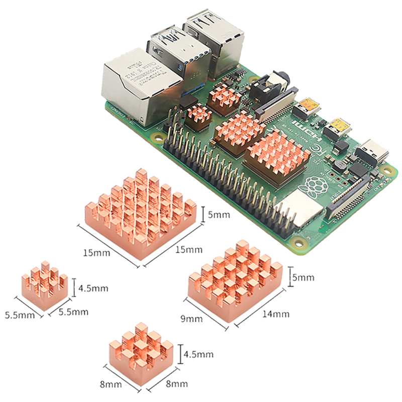 Metal Copper Aluminum Heatsink - Pi Cooler recension och pris