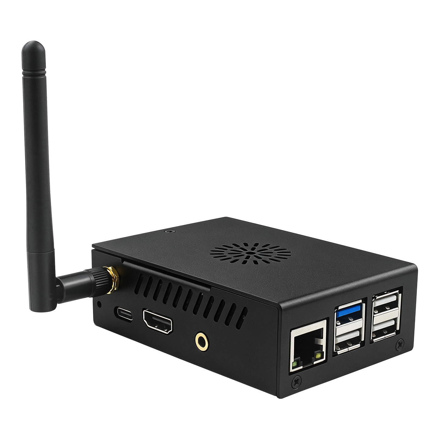 Orange Pi 4 Pro Metal Case Bla - Pi 4 Case recension och pris
