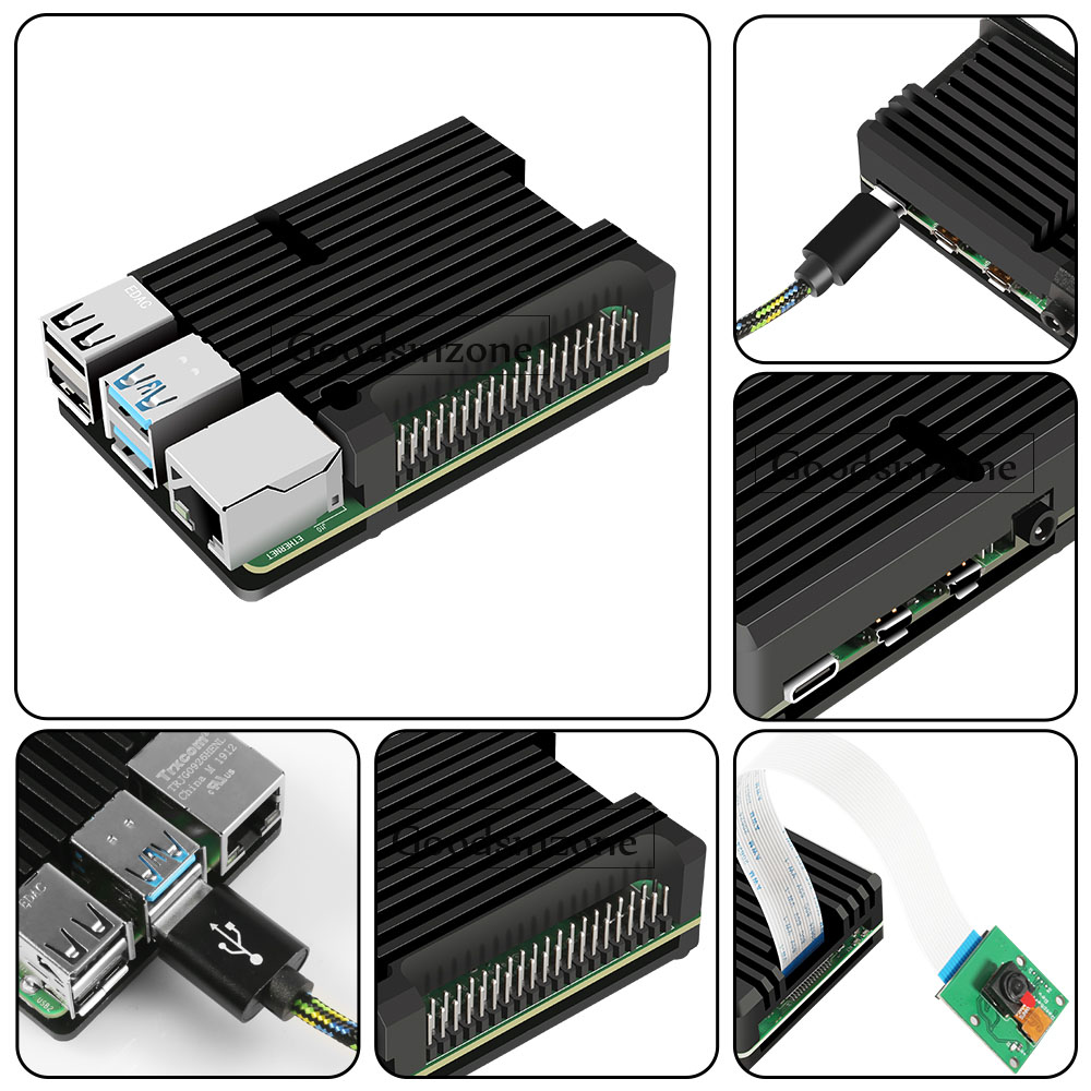 Armor Aluminum Case for Raspbe - Pi 4 Case recension och pris