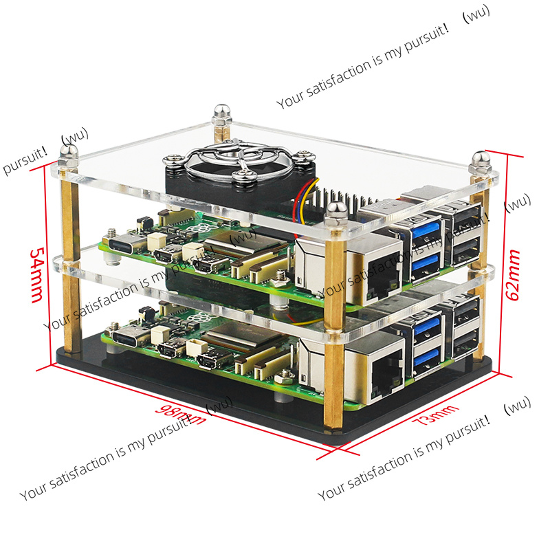 Raspberry Pi 5 Acrylic Case Tr - Raspberry Pi 5 recension och pris