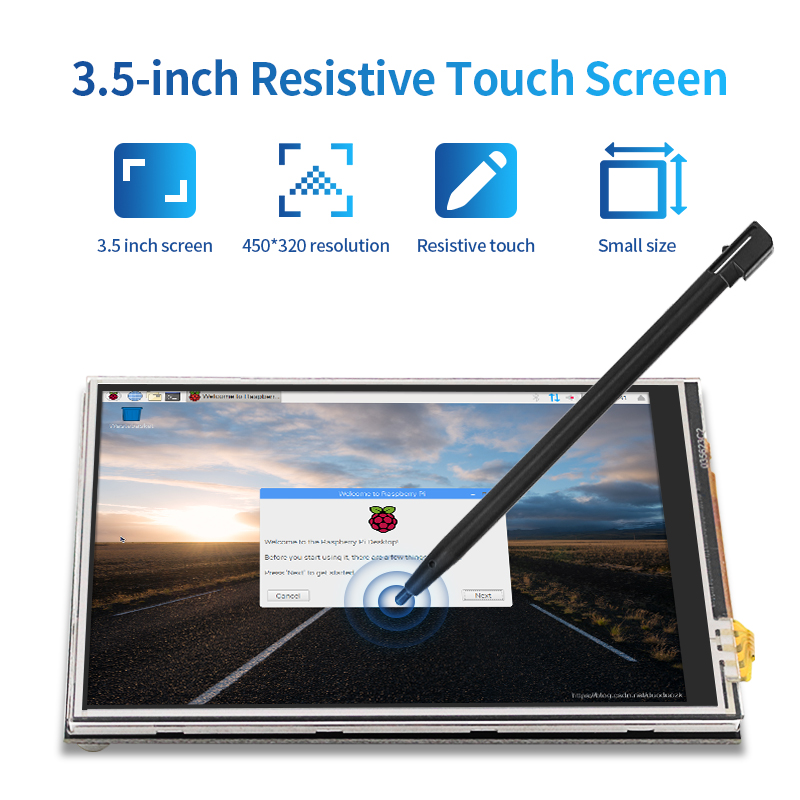 3.5 inch Raspberry Pi 4 Touch  - Pi 4 Case recension och pris