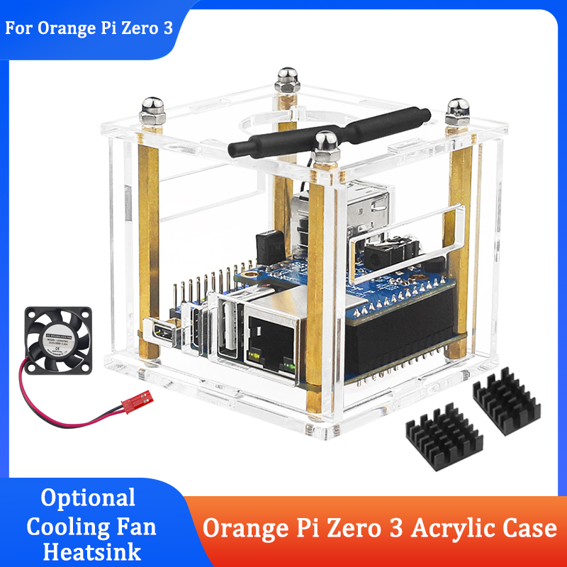 Orange Pi Zero 3 Acrylic Case  - Pi Cooler recension och pris