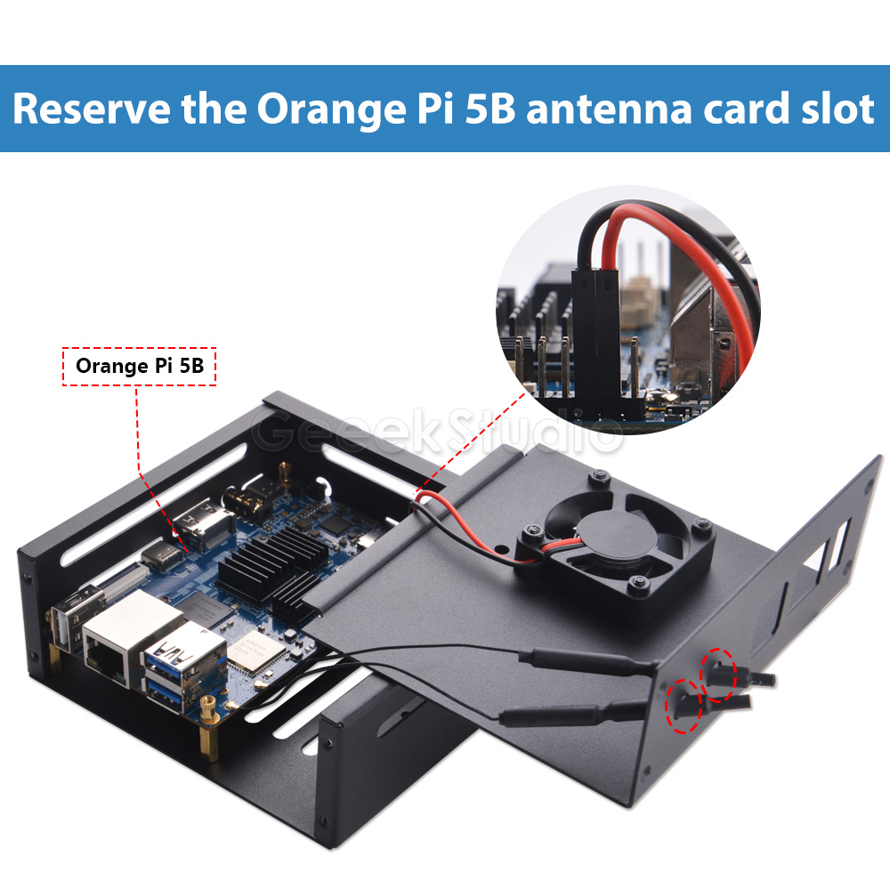 Orange Pi 5/5B Metal Protectiv - Pi 5 Case recension och pris
