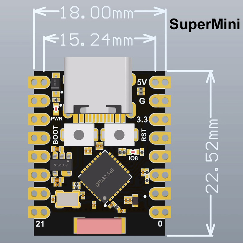 For ESP32-S3 Supermini Pro MIN - Arduino Kit recension och pris