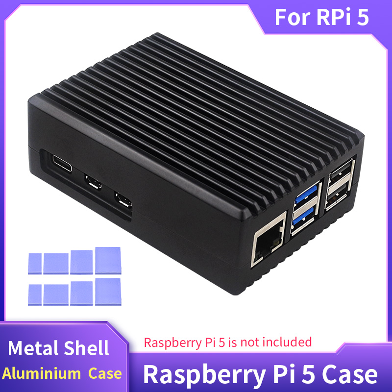 Raspberry Pi 5 Metal Shell Alu - Pi 5 Case recension och pris