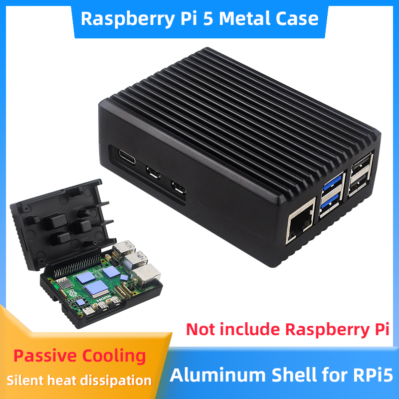 Raspberry Pi 5 Aluminum Case A - Pi 5 Case recension och pris