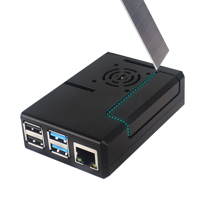 Raspberry Pi ABS Case Black Pl - Pi 4 Case recension och pris