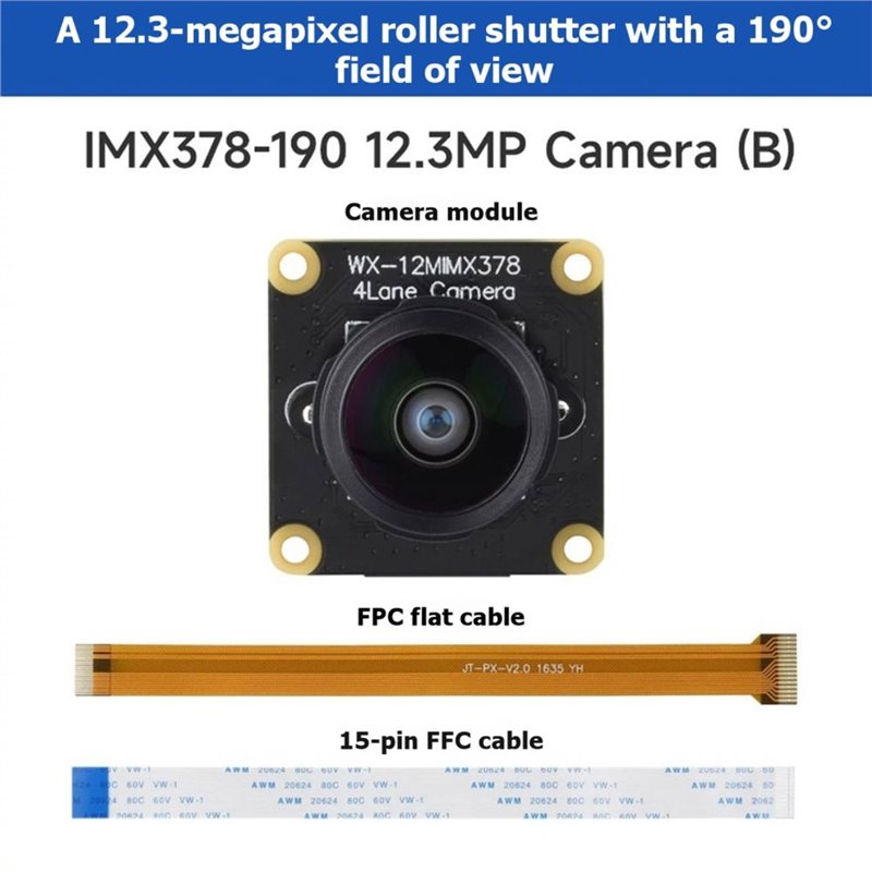 IMX378-190 12.3MP Camera Fishe - Pi Camera Module recension och pris