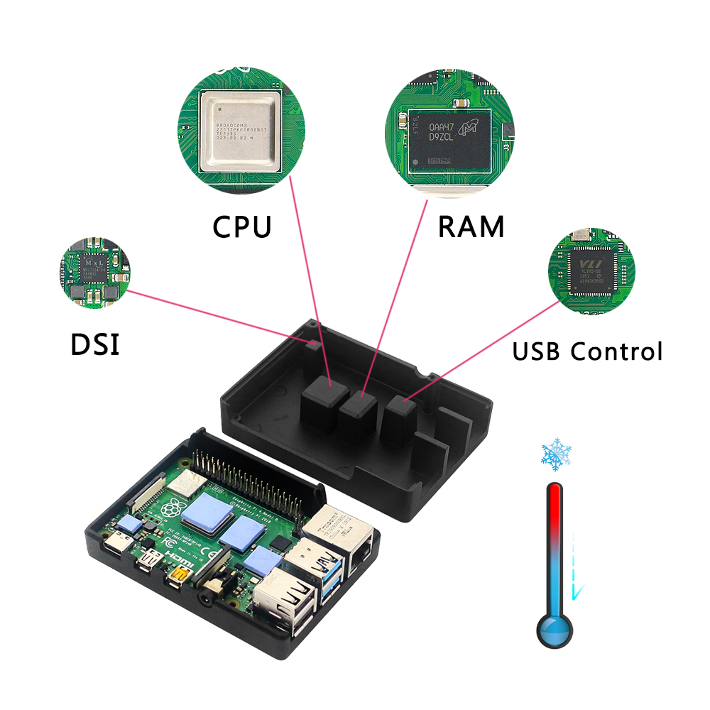 Raspberry Pi 4 Aluminum Alloy  - Pi 4 Case recension och pris