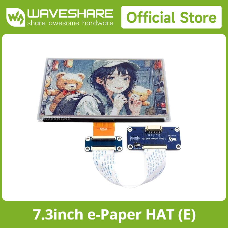 Waveshare 7.3inch 6-Color E-Pa - Pi Display recension och pris